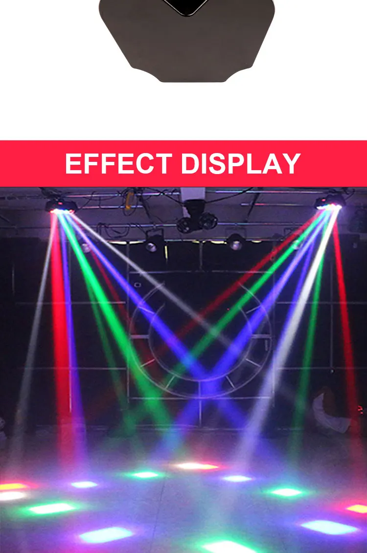 Rasvjetni efekt s više obojenih zraka