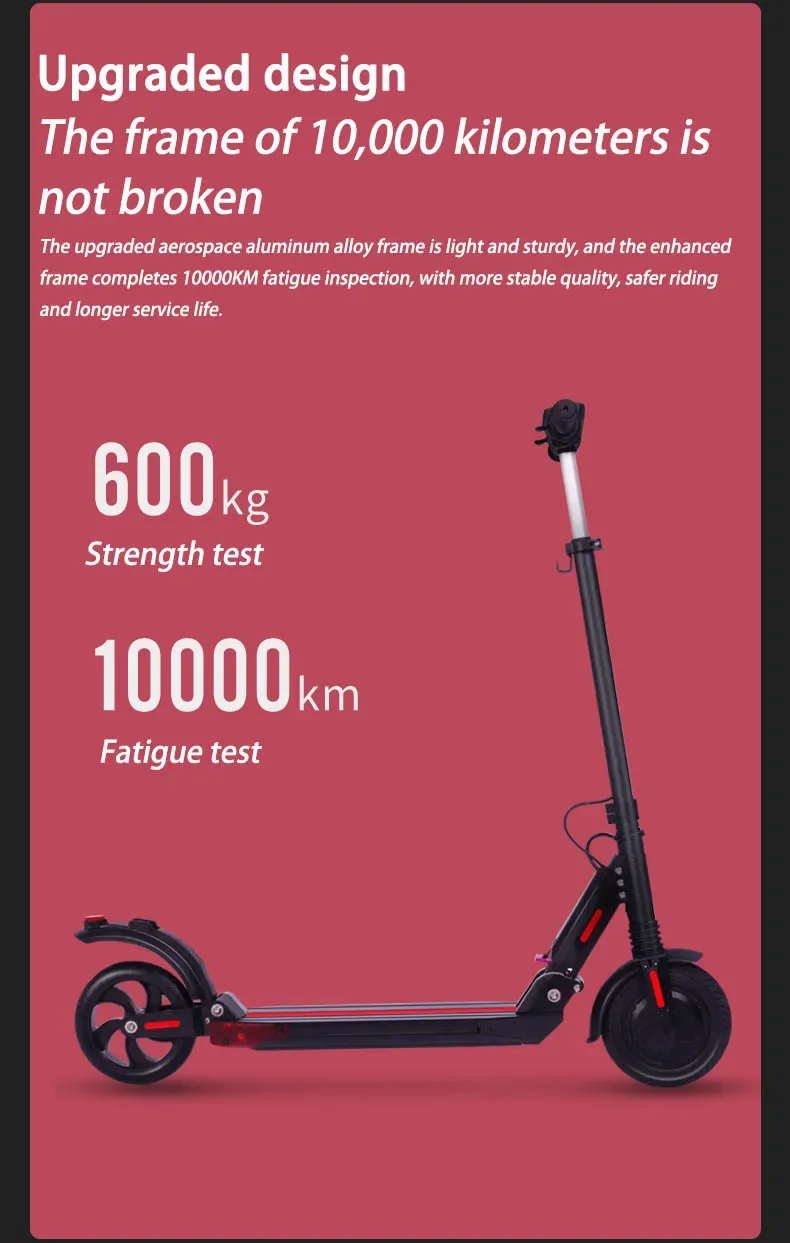 Electric Scooter 350W Motor 30km/h Adult APP Smart Scooter 8 inch 36V7.8AH Shock-absorbing Anti-skid Folding Electric