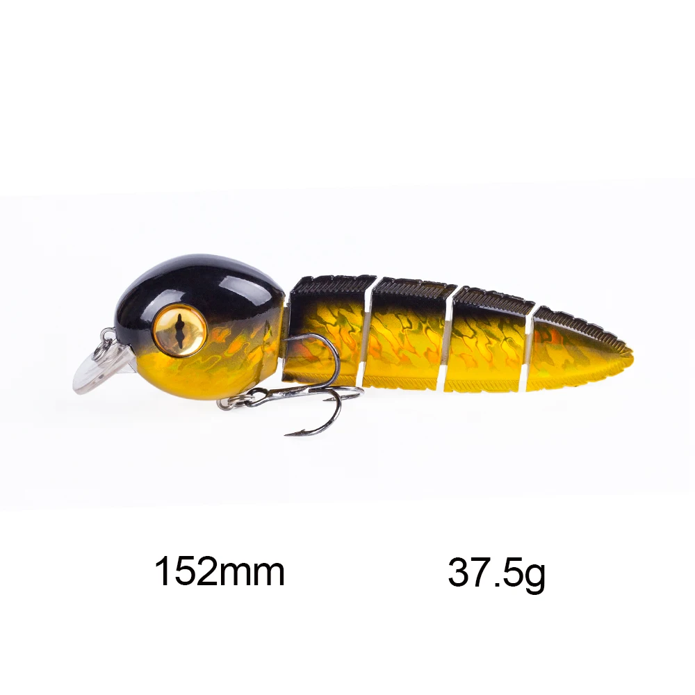 Tadpole Bait Floating 6 Inch 37g Fishing Lures Multi Jointed Swimbait  Wobbler Hard Plastic Bait Minnow Bass Trout Pike Tackle - AliExpress
