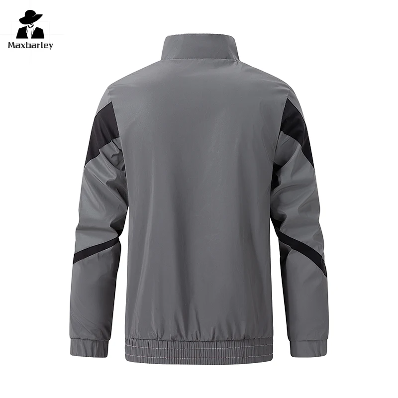 New Night Reflective Jackets Double Fabric Windbreaker Spliced Jacket Men Hip Hop Dancer singer Waterproof Zipper Coats Outwear