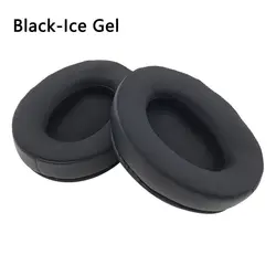 Premium Replacement Leather Earpads Cushions (Black-Ice Gel)