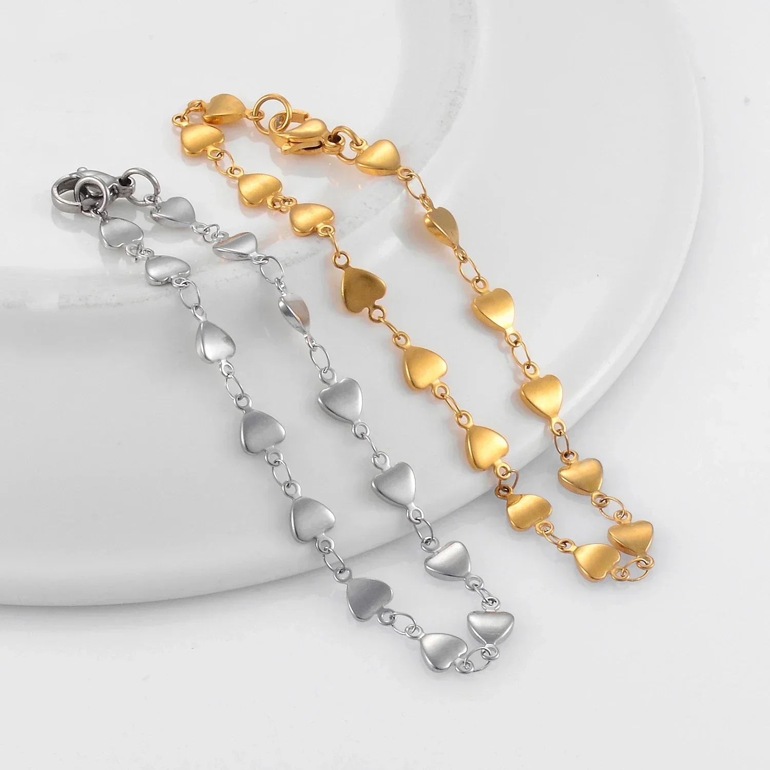 Bracelet Jewelry for Women Girl Stainless Steel 18K Gold Plated