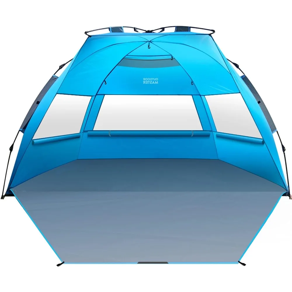 Выдвижная-Пляжная-палатка-outdoormaster-для-4-человек-легкая-установка-Портативный-пляжный-тент-навес-от-солнца