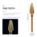 F teeth Golden