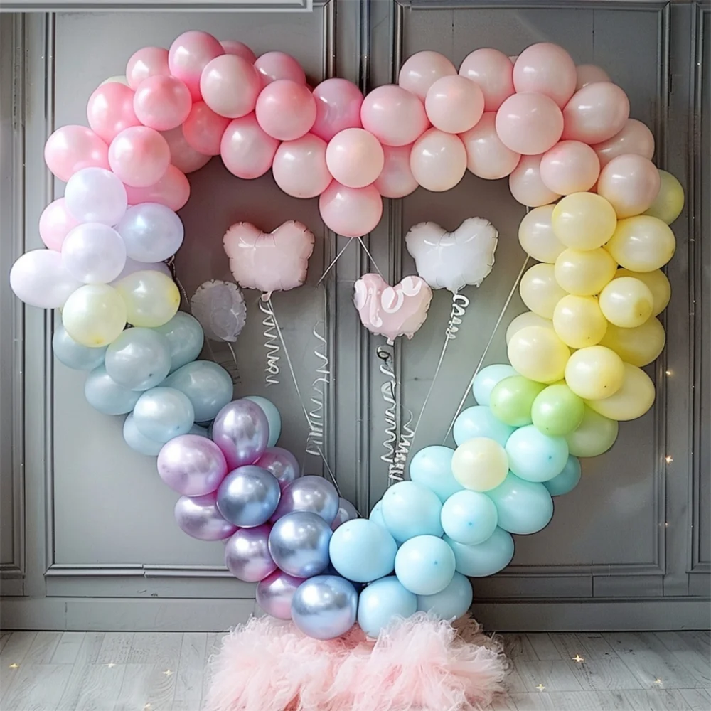 Heart Balloon Arch Kit Holder Balloon Circle Wreath Stand Support Wedding Birthday Party Decoration Home DIY Baby Shower