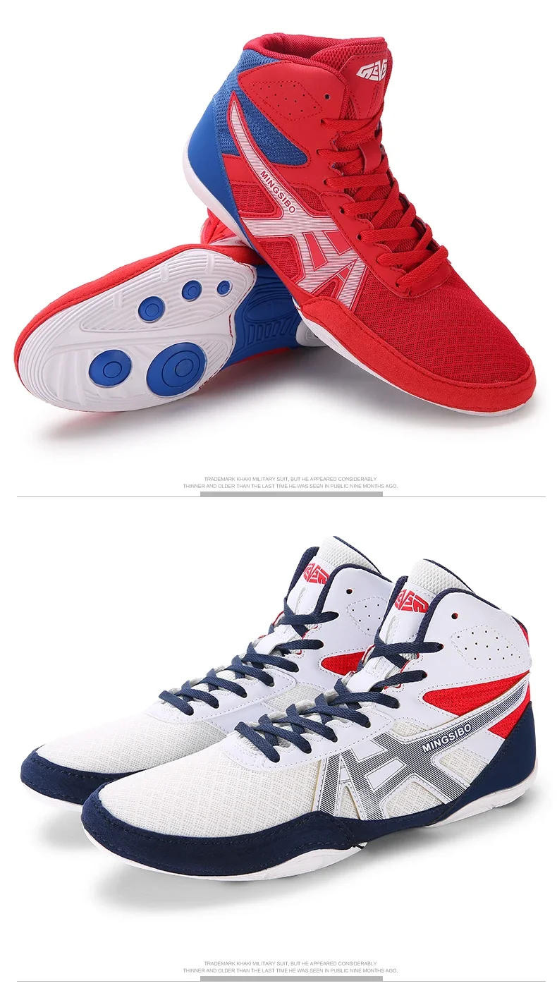 Description Picture 4 of itemMen Classic Wrestling Boots Professional Classic Outdoor Training Boxing Shoes Breathable Fighting Brand Women Wrestling Shoes
