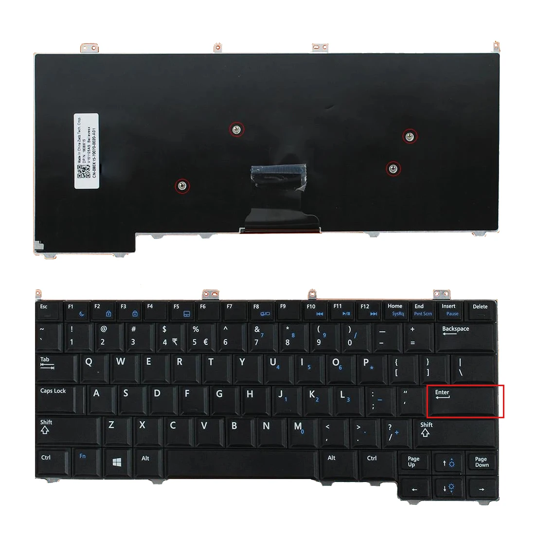 

Английская новая клавиатура для ноутбука Dell Latitude 12 7000 E7240 E7440 E7420 1808X15 V151125AS Mini Enter