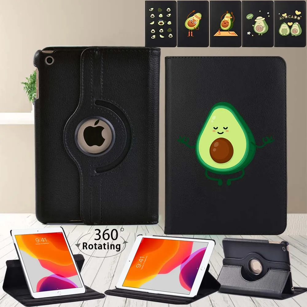 

360 Rotating Cover Case for Apple Ipad Mini 4 5/ipad 2 3 4/IPad (5th/6th/7th/8th Gen) Avocado Series Shockproof Tablet Case