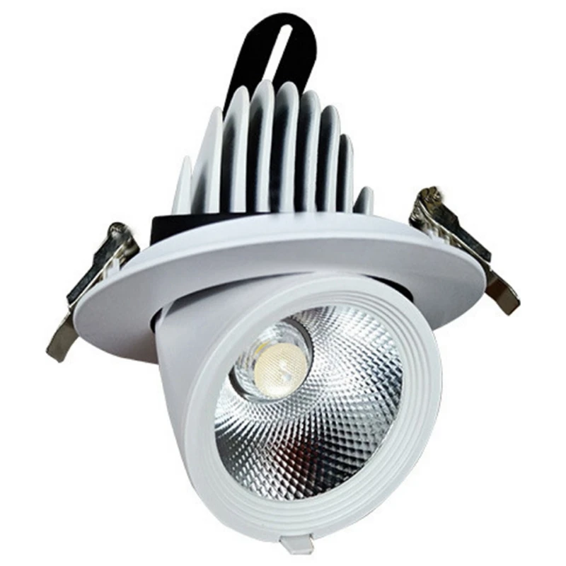 LED elefante tronco luce fioritura faretto COB Downlight plafoniera incorporata 360 gradi 20W