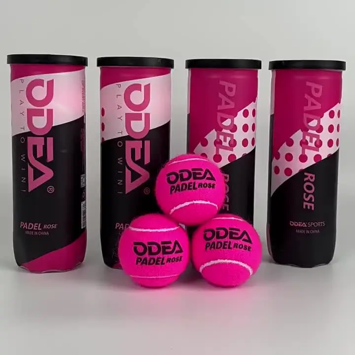 ODEA Padel Balls Pink,High Bounce Durable Training Tennis Balls