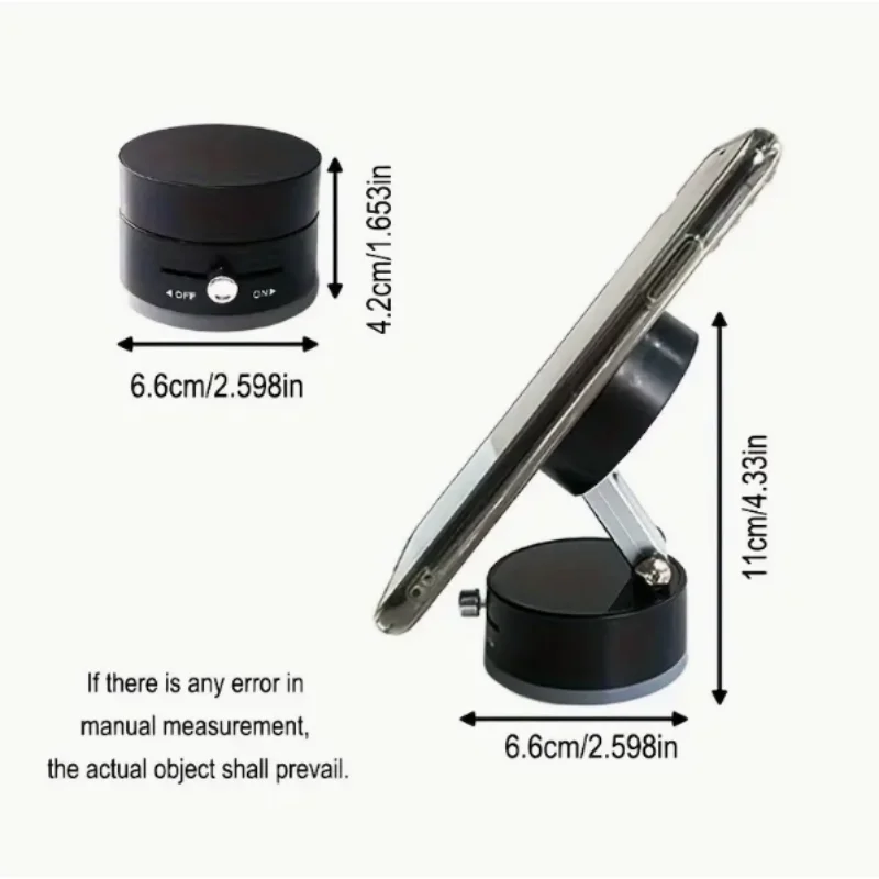 1 قطعة حامل هاتف 3 في 1: شفط قوي، قبضة مغناطيسية،...