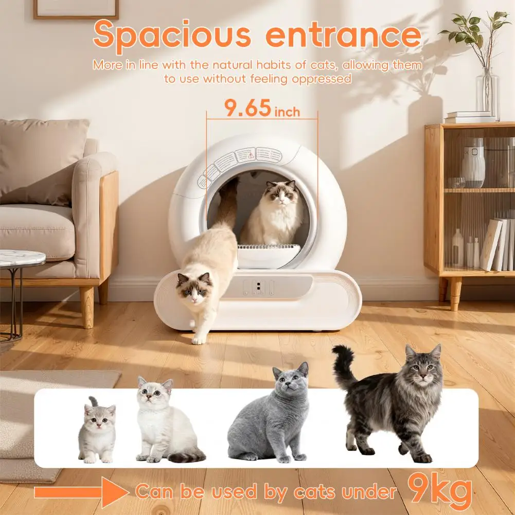 Automatic Self-cleaning Cat Litter Box With Smart Wifi App Control_voghion.com