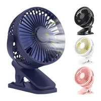 Portable USB Mini Handheld Clip Fan Convenient And Ultra-quiet Electric Fan Rechargeable Student Cute Small Cooling Ventilador 3