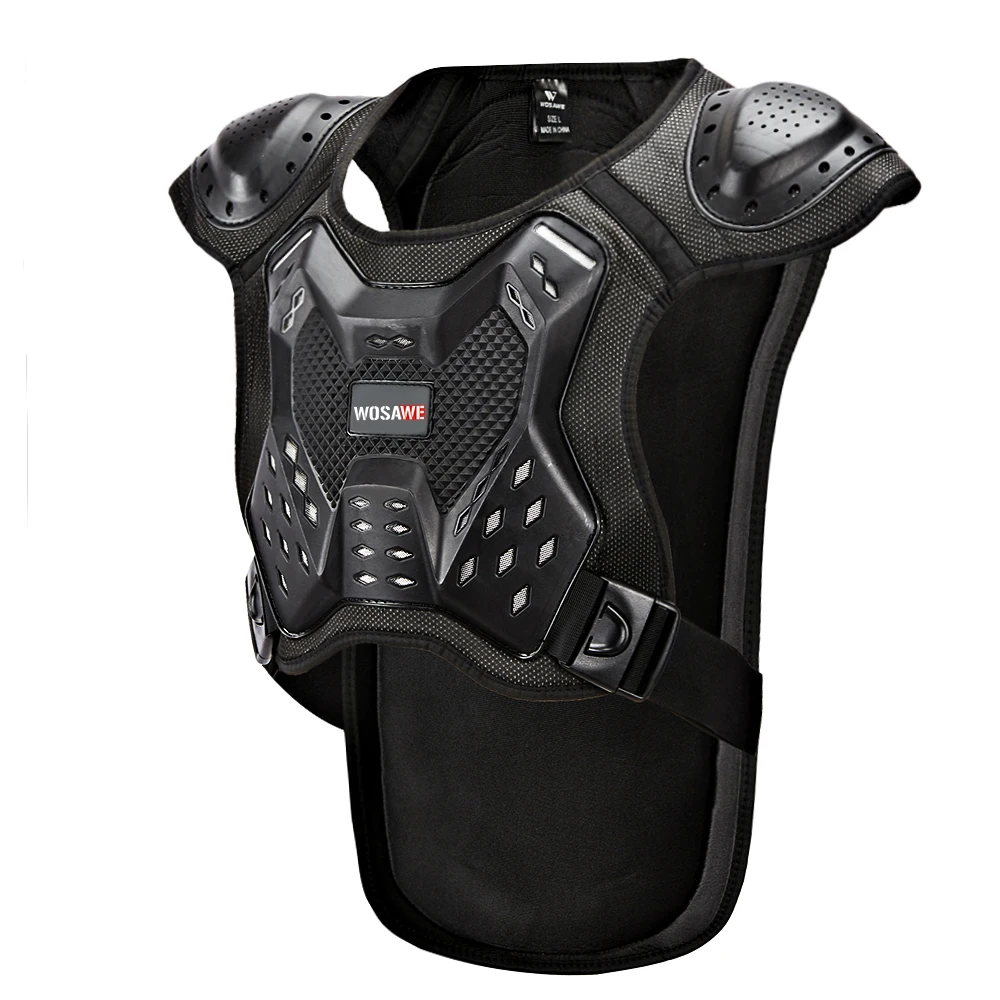 WOSAWE Unisex Motorcycle Armor Jacket Motocross Armor Vest Chest Shoulder Hand Joint Protection Spine Chest Gear