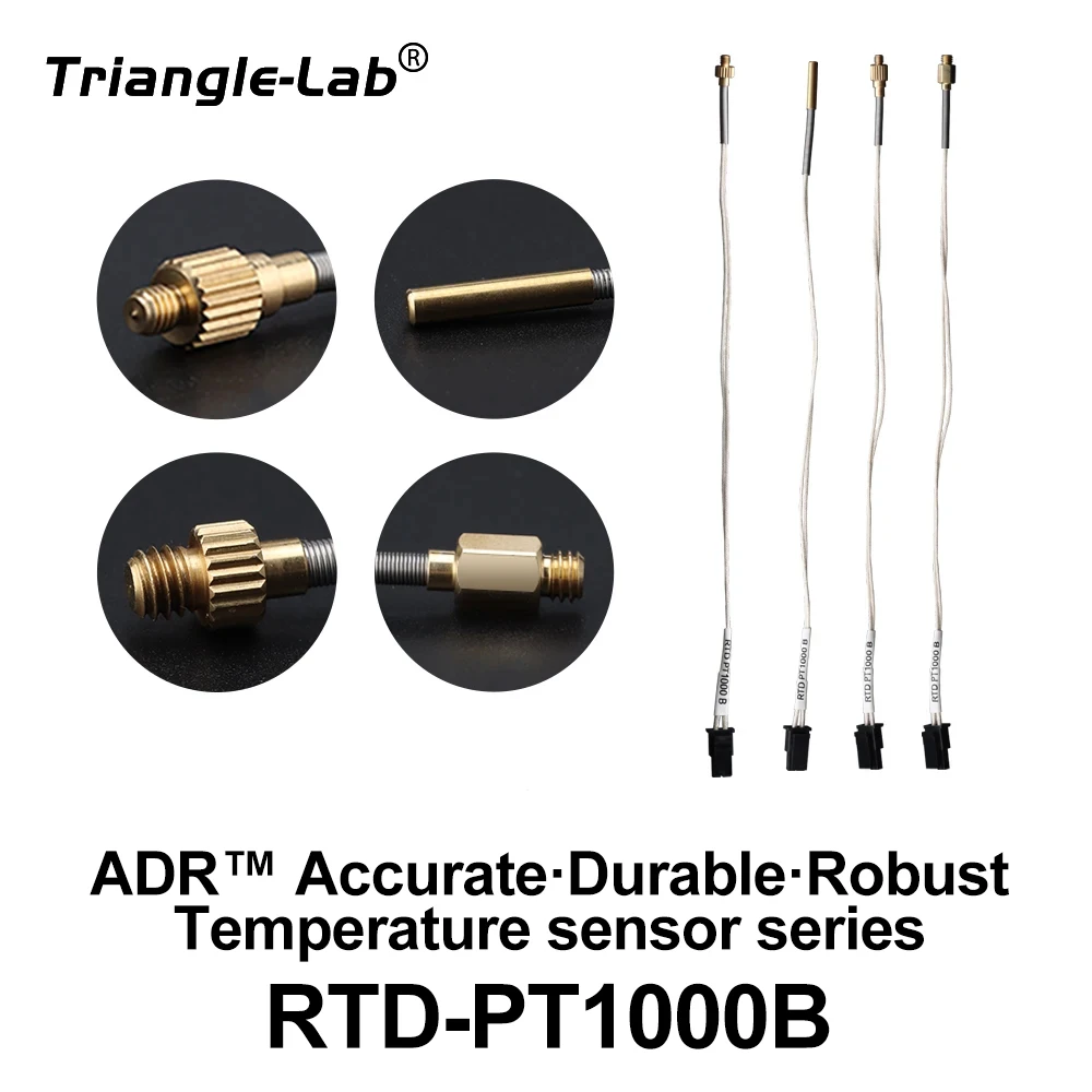 trianglelab ADR™ PT1000 Accurate Durable Robust Temperature RTD-PT1000B high temperature 450C for v6 dragon ACE rapido VORON