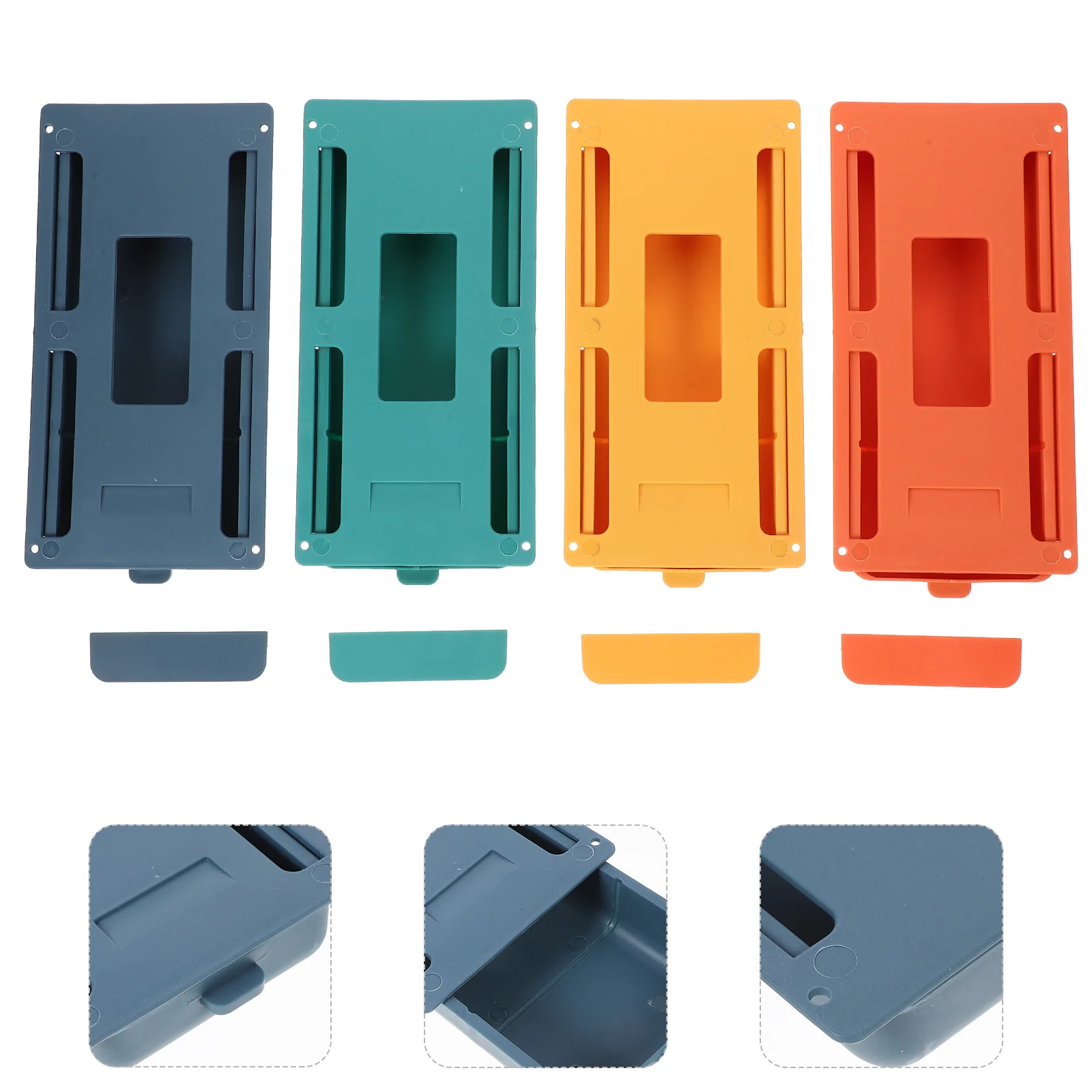 

4pcs Household Table Drawer Nail-free Hidden Drawer Multi-function Desk Organizer