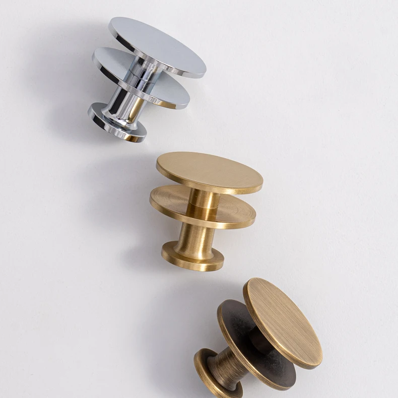 luxury kitchen cabinet knob brass crystal finish detail