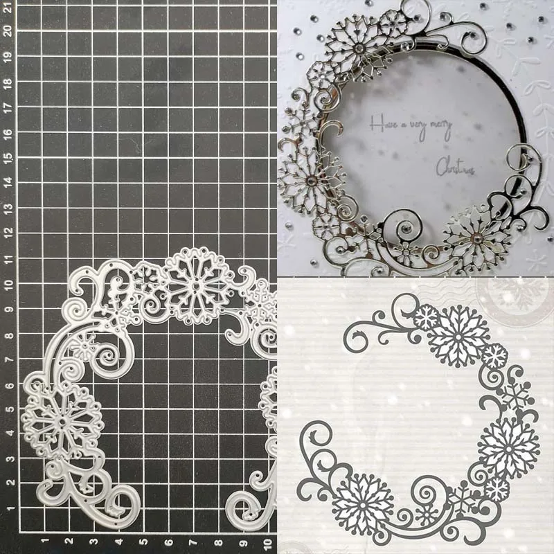 

Flower Lace Metal Cutting Dies Stencil Scrapbooking DIY Album Stamp Paper Card Embossing Decor Craft New Dies for 2023