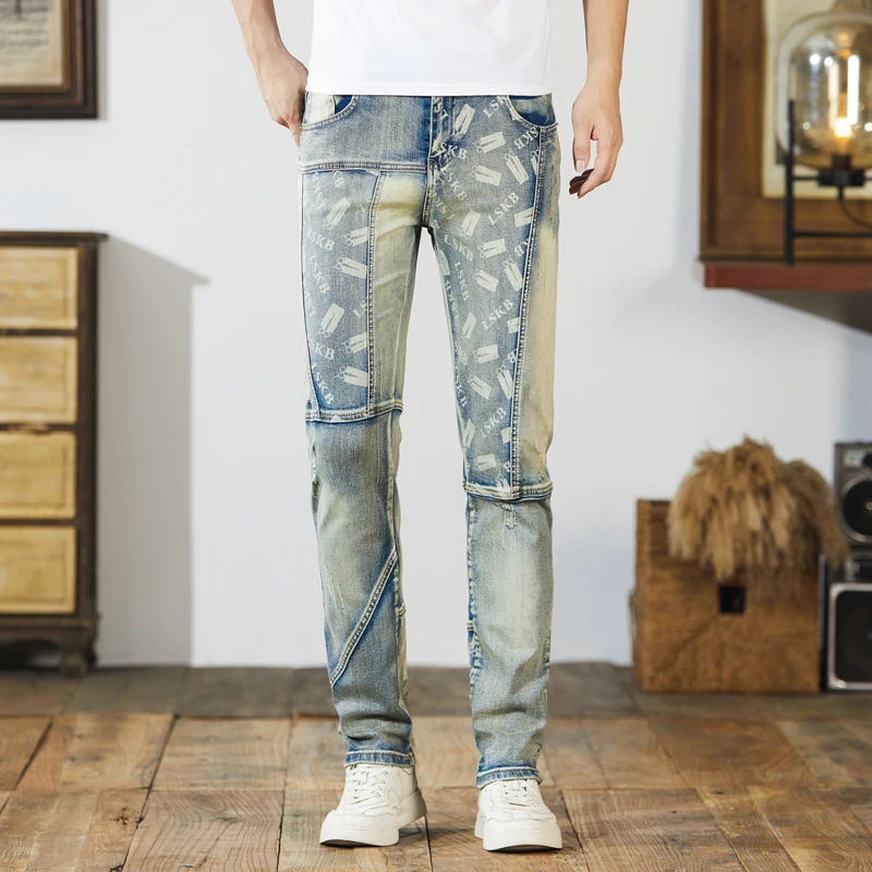 Рисунок 4 - Джинсы мужские Стрейчевые прямые в ретро-стиле
