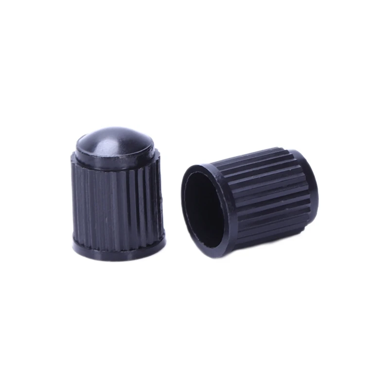 Set Of 200-Black Plastic Replacement Valve Caps. Cars, Trucks, Motorcycles, ATV. Schrader Tire Caps.