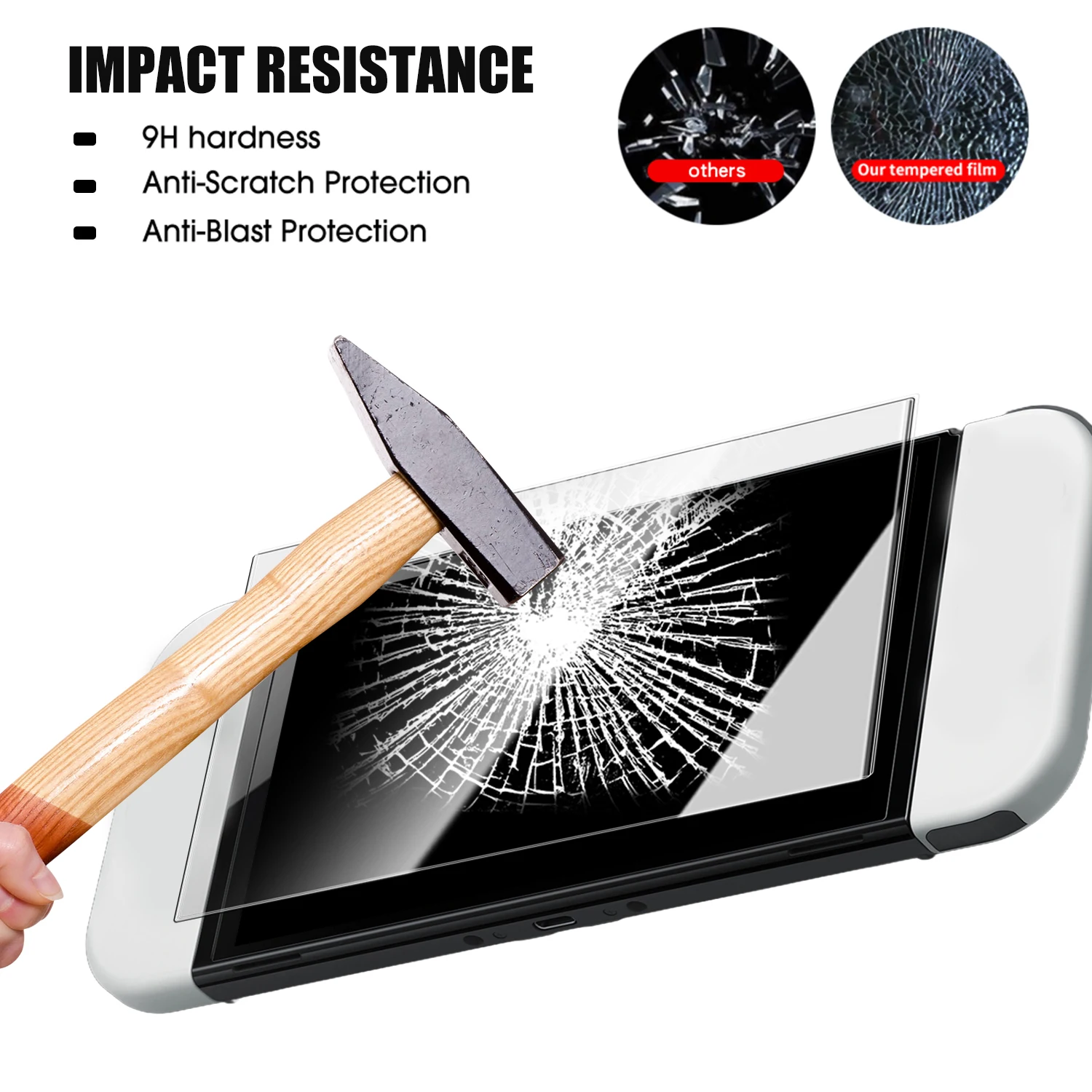 Easy Installation Tempered Glass Screen Protector for Gaming Console Accessories