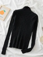 AOSSVIAO 2025 Turtleneck Women Sweaters Autumn Winter Warm Pullover Slim Tops Knitted Sweater Jumper Soft Pull Female - Image 3