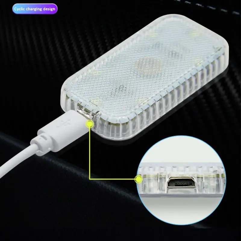 

Automobile Lighting Reading Lamp Romantic Atmosphere Light Portable Universal Mini Car Accessories Touch Lamp