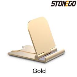 Compact Foldable Phone & Tablet Stand - Universal Desktop Holder (Golden)