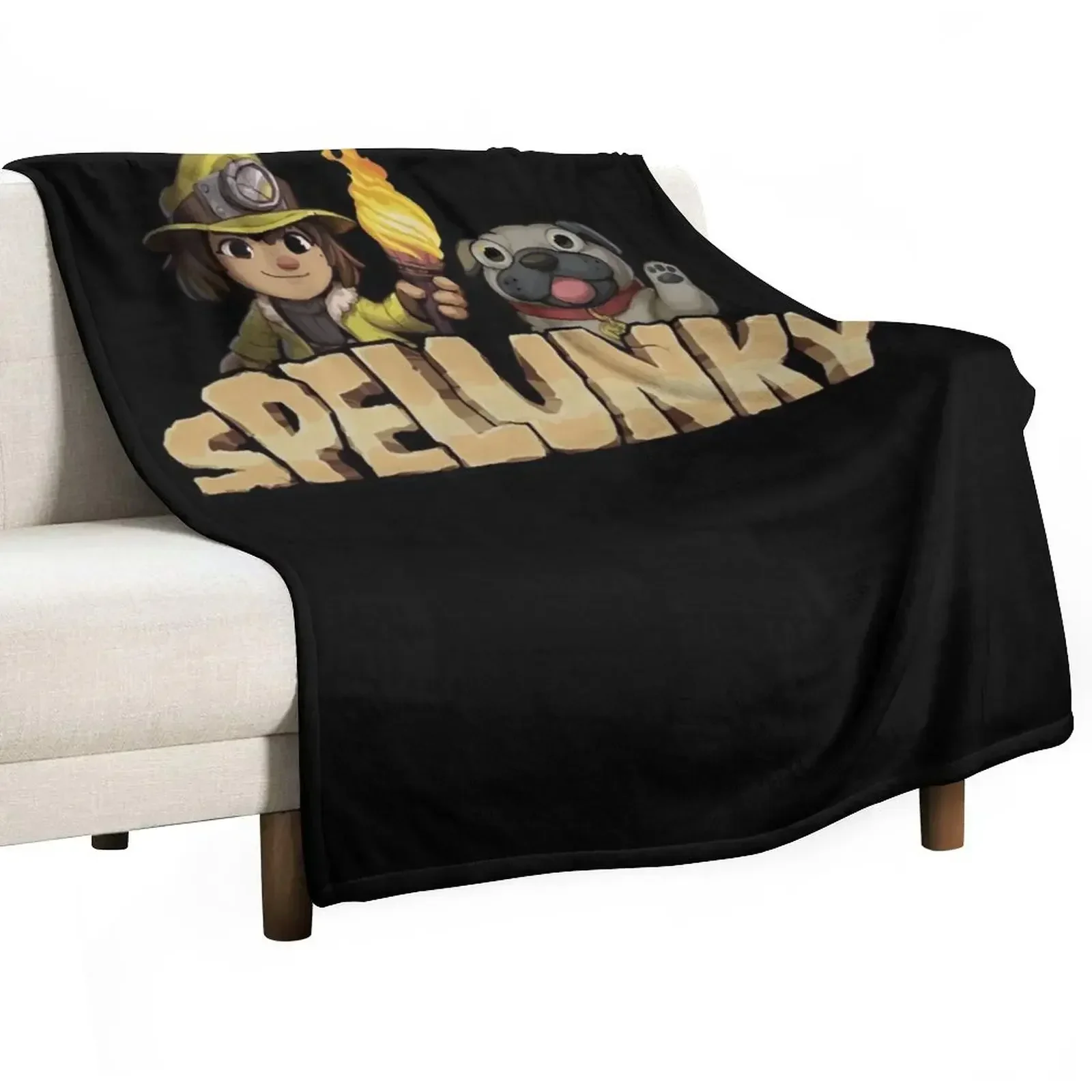 

Spelunky For Fans game Throw Blanket Personalized Gift wednesday Blankets