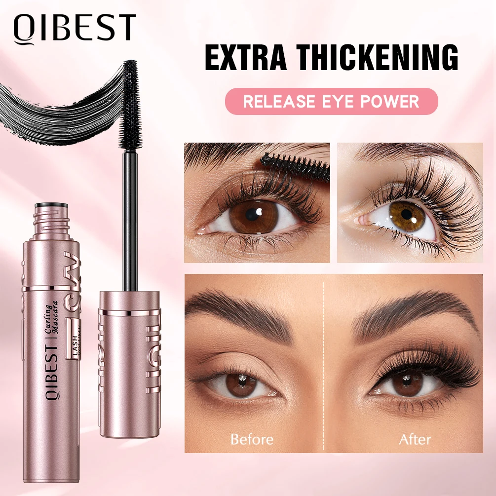 QIBEST 4D Sky Mascara Volume Waterproof Lash Extensions Makeup Silk Graft Growth Fluid Professional Rimel for Eye Cosmetic 11g