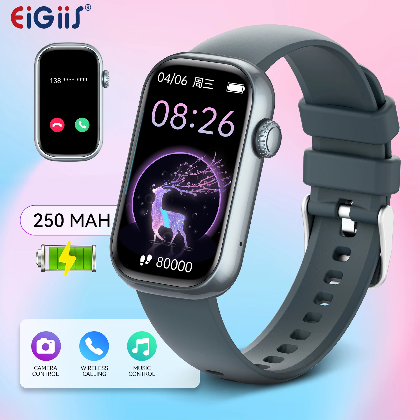 Orologio W90 Smartwatch App EIGIIS 2025 New Women Smart Watches
