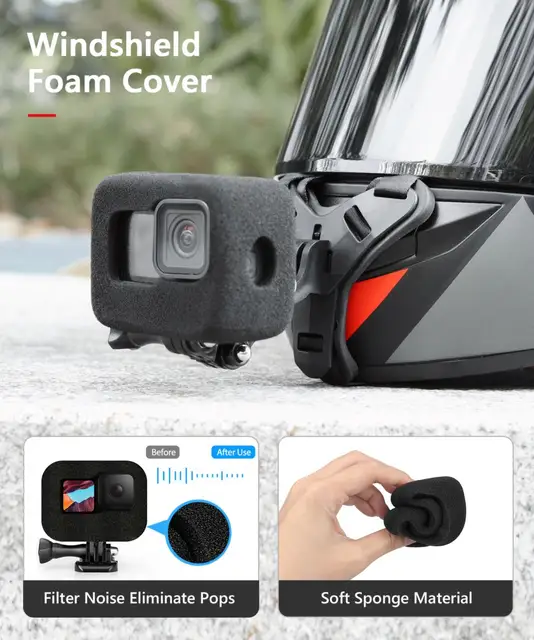 Vamson-Support de mentonnière pour casque de moto, Gopro Fore11, 10, 9  Black, Dji Action 3/2, Insta360, Accessoires de téléphone - AliExpress