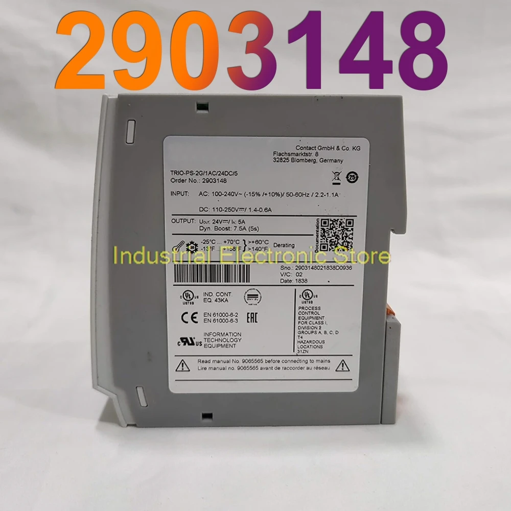 Trio Power Trio-Ps-2G/1Ac/24Dc/5-2903148 Per Alimentatore Switching Phoenix 2903148