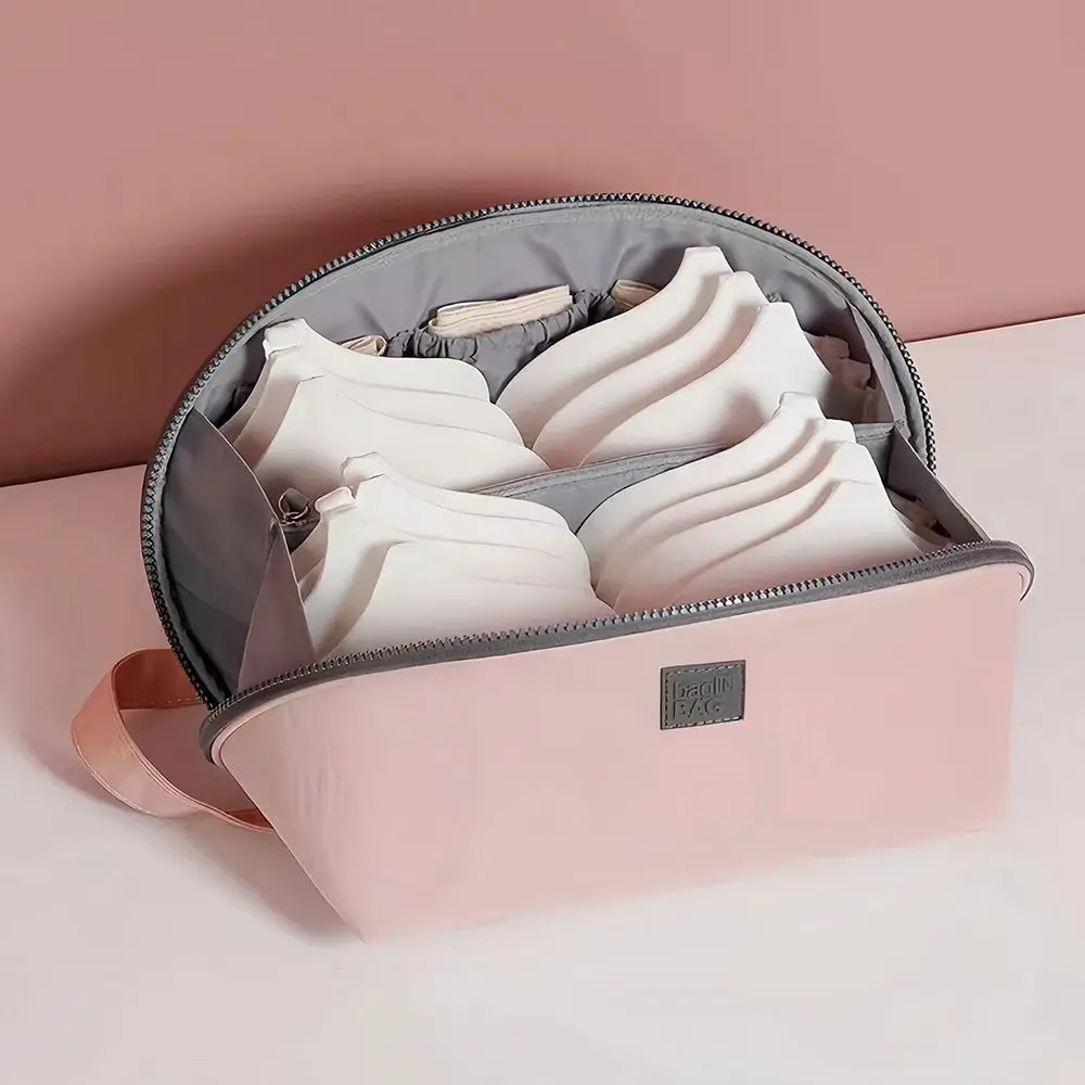 Travel Bra Storage Bag Multifunctional Underwear Organizer Bag Travel  Clothes Bra Socks Divider Pouch Women Portable Cosmetic Stuff Washing  Bag,Pink