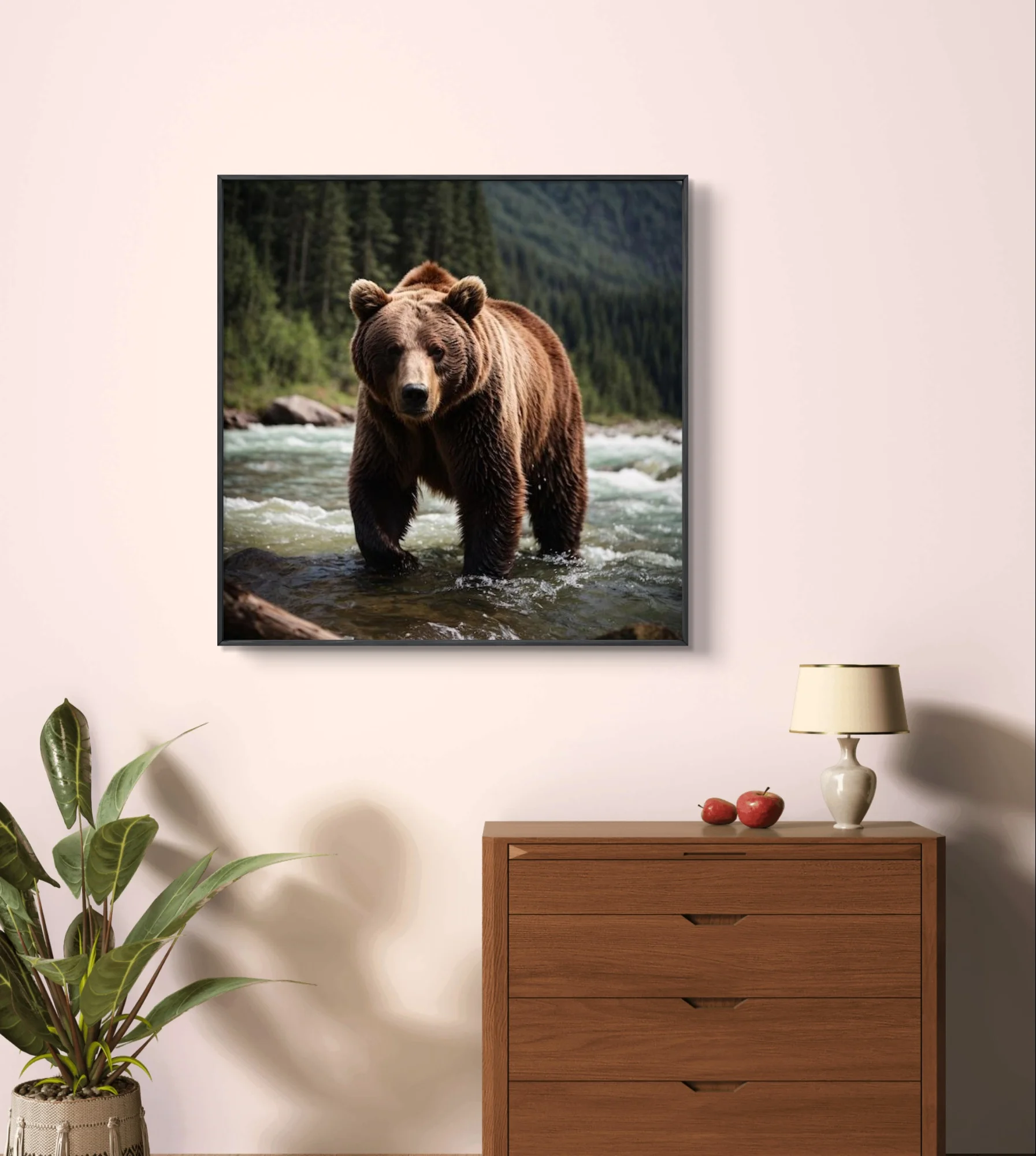 5D Diamond Painting Brown Bear Animals Mural DIY Diamond Embroidery Cross Stitch Adult Hand Gift Mosaic Bathroom Home Wall Decor