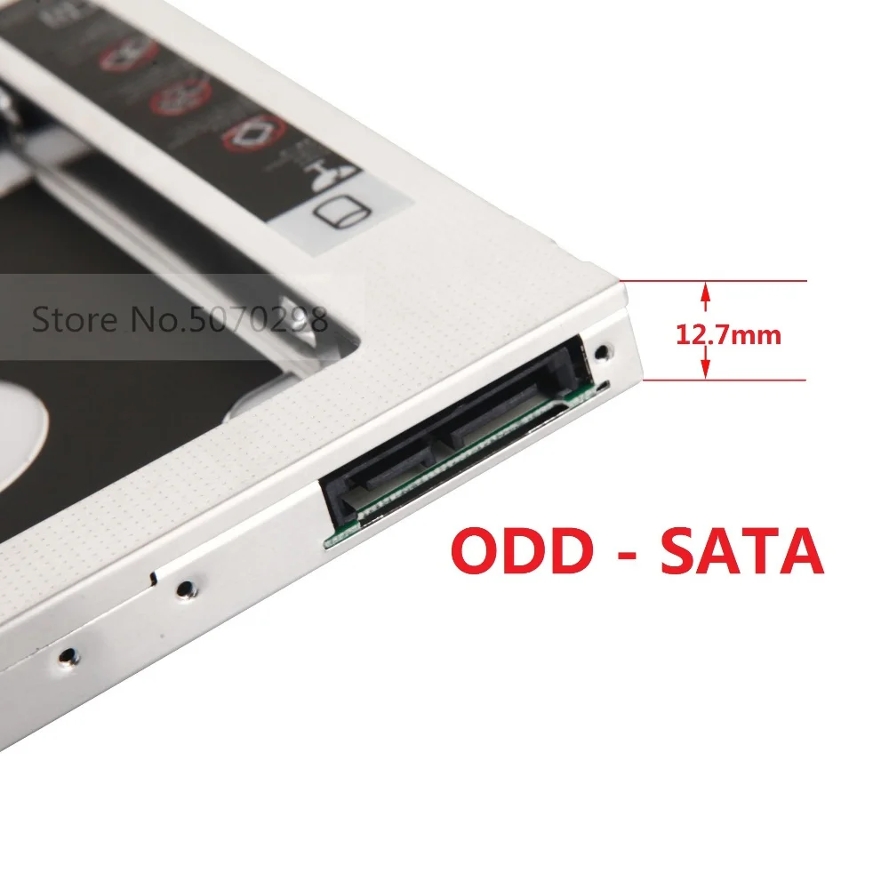 SATA 2nd Second HDD SSD Hard Drive Optical bay Caddy Frame