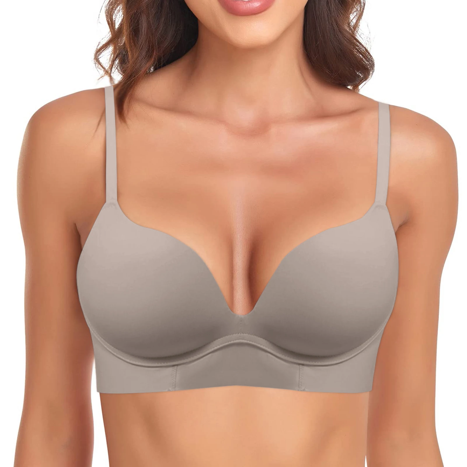 

Women's T Shirt Bra With Push Up Padded Bralette Bra Without Underwire Seamless Bras for Women Padded Seamless Bras for Women