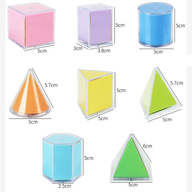 Learning Resources Folding Geometric Shapes - 12Pieces, Ages 7+ Geometry Accessories, Teacher Aids, Math Helper, Teacher Supplie