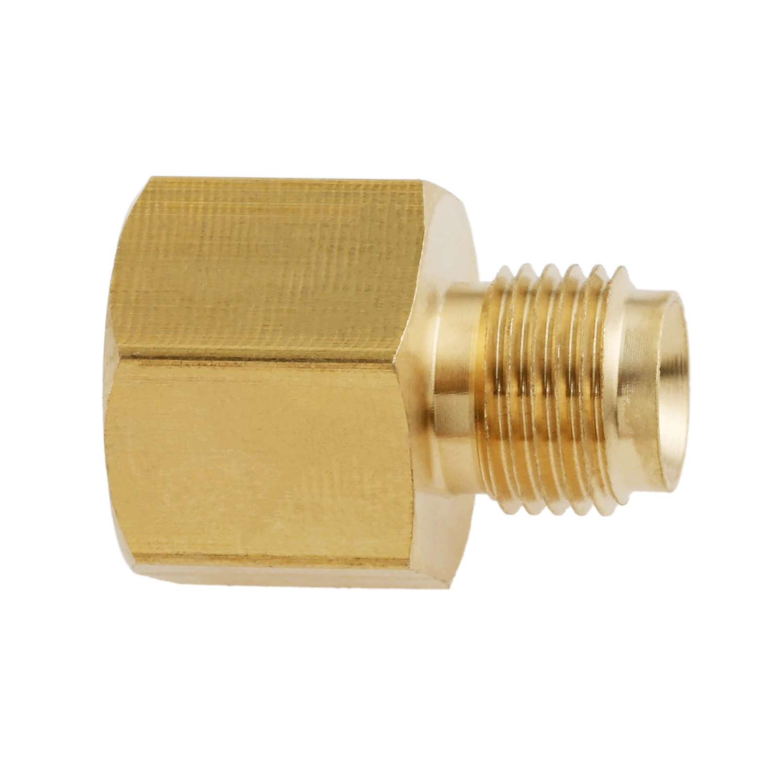 2pcs RV Propane Hose Adapter 1/4" Female Pipe NPT x 1/4" Inverted Male Flare（7/16-24UNF）for Propane Lines