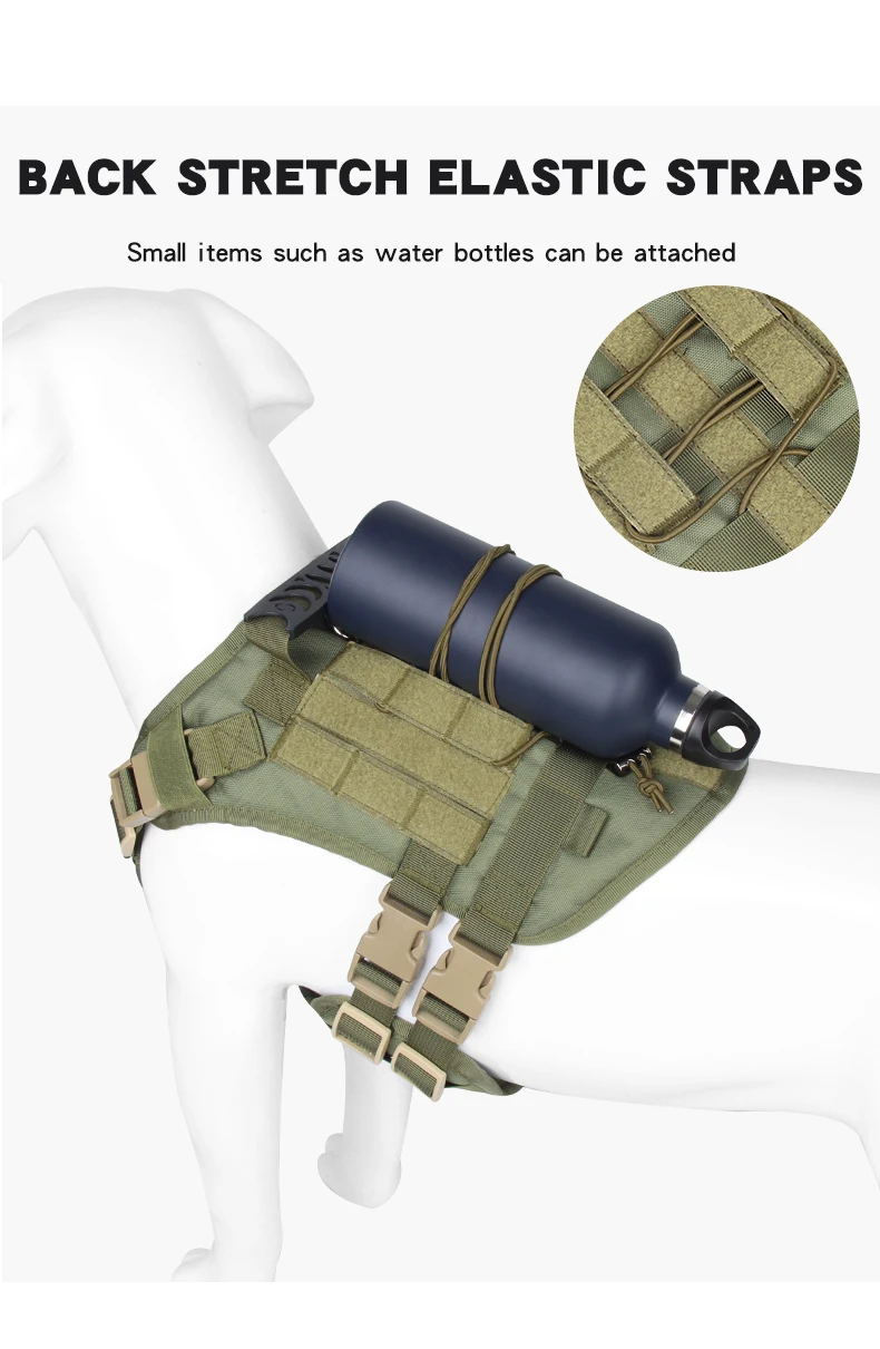 Tactical Dog Harness Military Big Dog Vest German Shepherd Durable Dog Harnesses