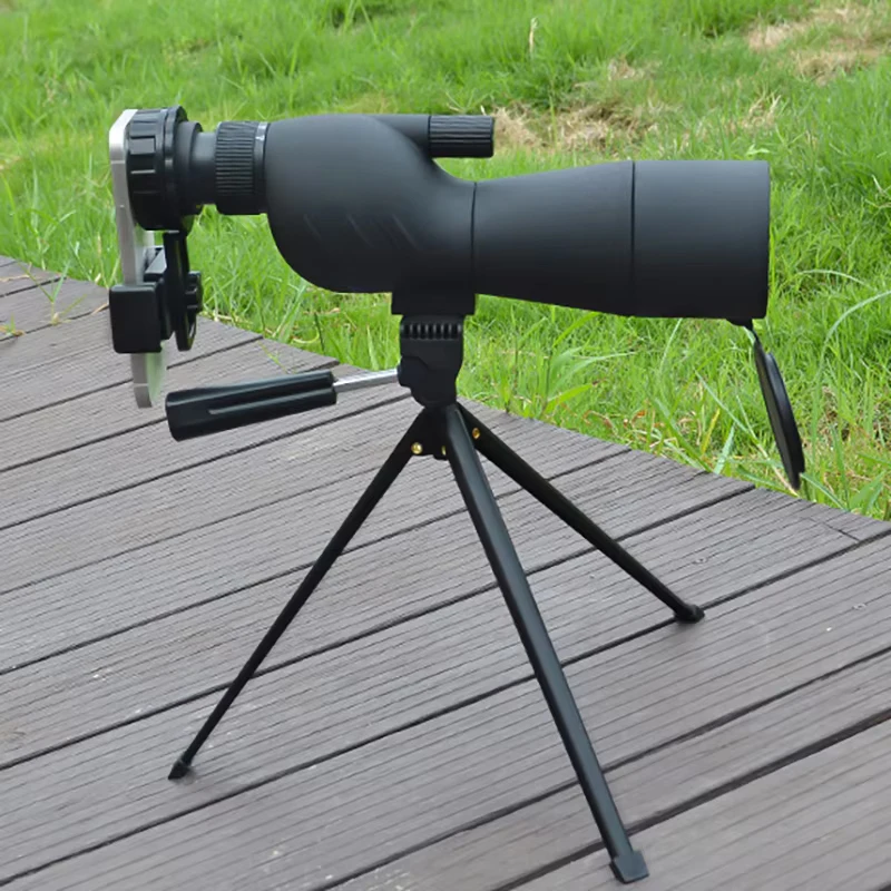 25-75x60 HD Spotting Scope Powerful Monocular Zoom Telescope BAK4 Prism Waterproof for Birdwatching Target Shooting Camping