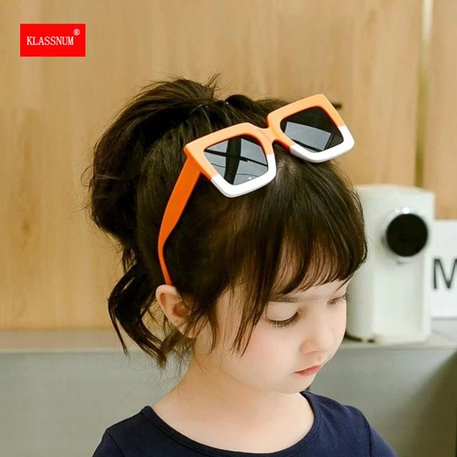 1pc Fashionable Square Frame Kids' Sunglasses, Perfect For Sun Protection  And Trendy Outfit