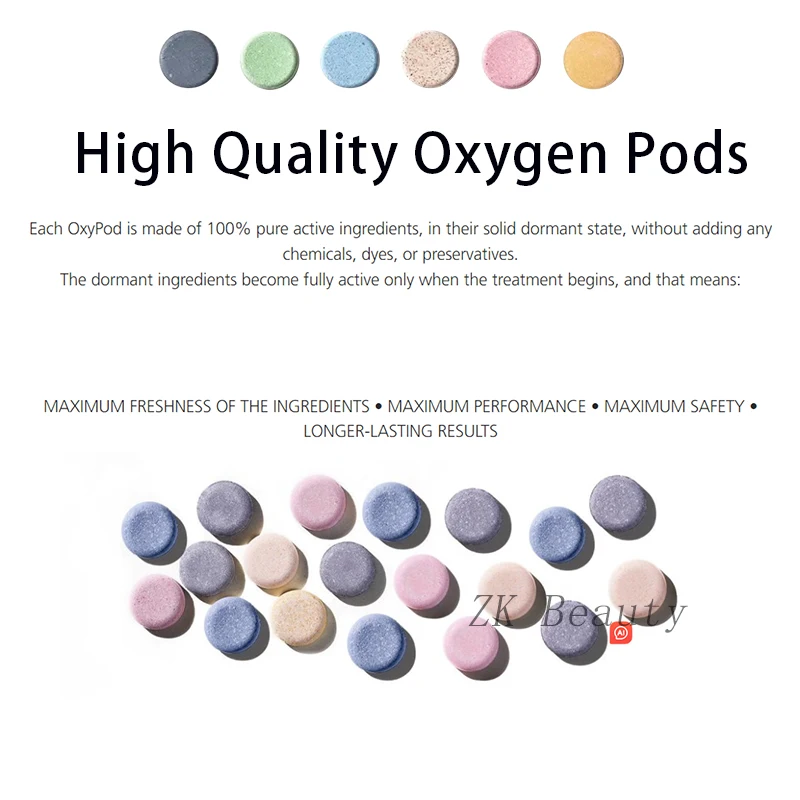 New 6 Types Product CO2 Oxygen Kit GLAM DETOX HYDRATE BALANCE ILLUMINATE REVIVE Pods Skin Care Skin Rejuvenation Beauty Product
