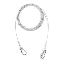 Premium Dog Tie - Out Cable with Secure Clip - Lightweight and Durable for Dogs Up to 250 lbs - Available in 2m, 3m, and 6m Lengths (2 meters)