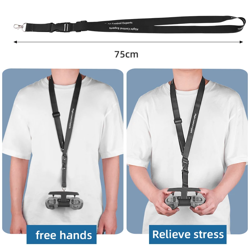Lanière cou gris clair Dragon Touch pour télécommande Avata FPV, accessoire pratique pour piloter.