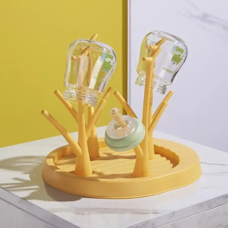 1XCD Babies Bottle Dryer Rack Babies Bottle Drying Rack Cleaning Drying Safe Feeding