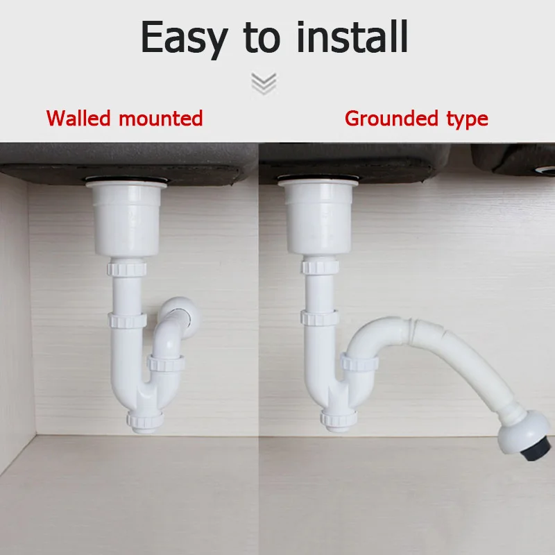 PP PVC, Drenagem de Armadilha de Água,