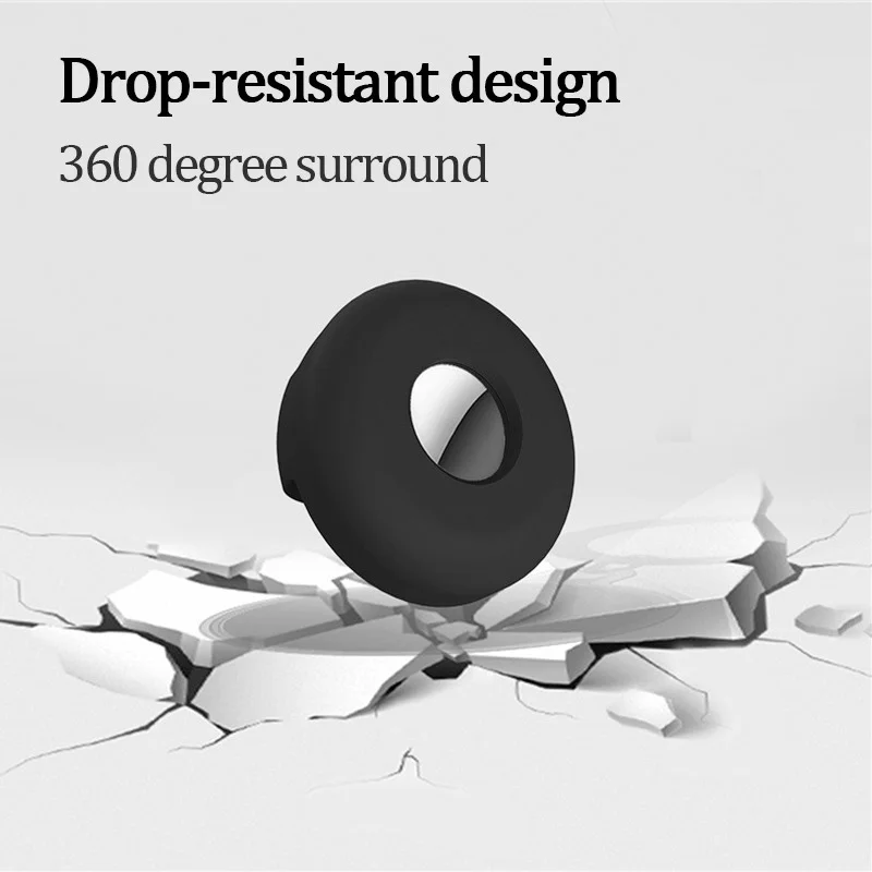 For Apple Airtags Luminous Silicone Cover Pet Portable Anti-Lost Locator Tracker Keychain for Airtags Cover Accessories
