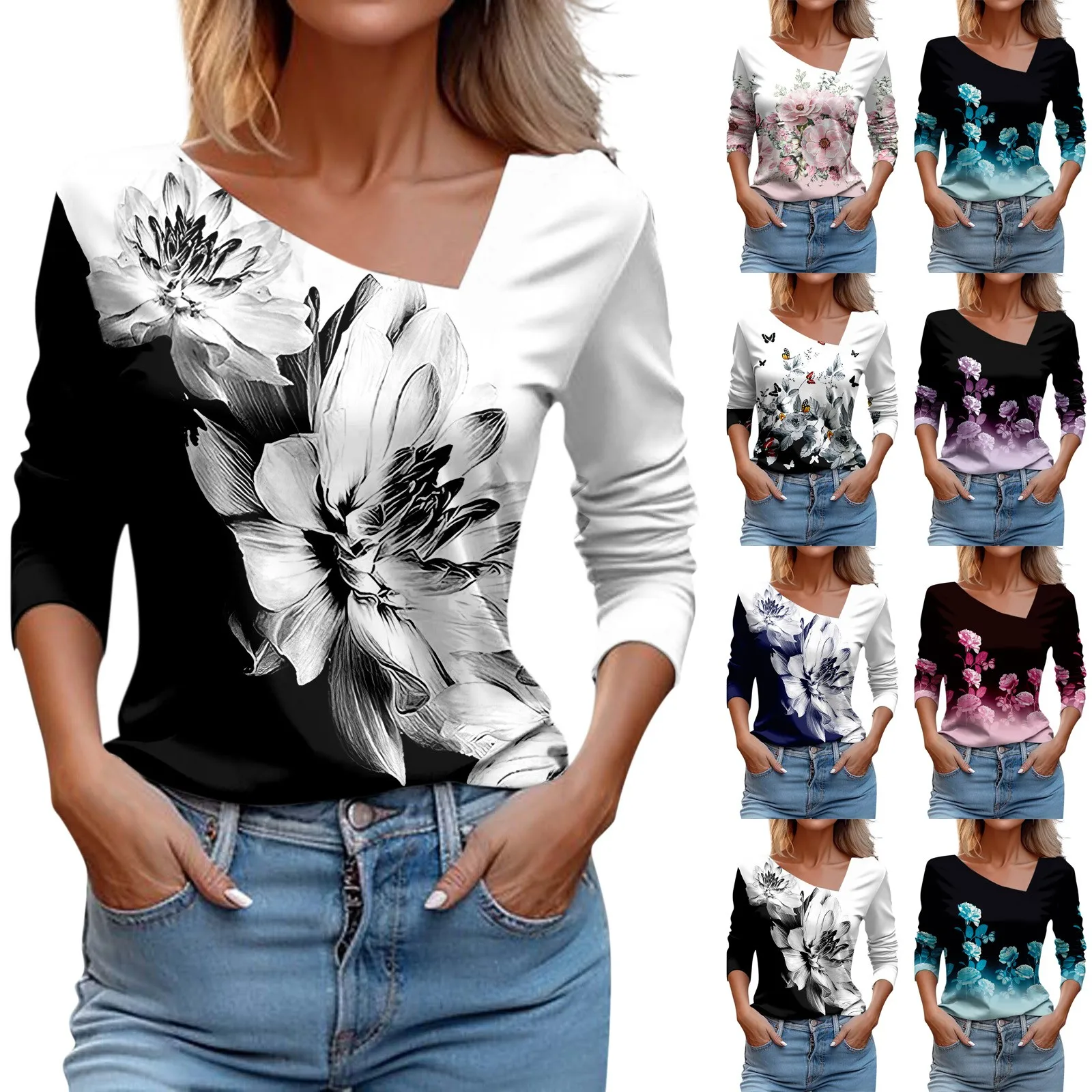 

Женский Повседневный модный Удобный пуловер с длинным рукавом и воротником с лацканами, Высококачественная Базовая рубашка, женская одежда