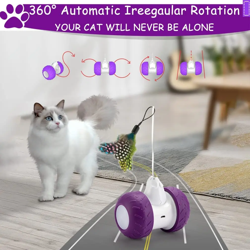 ATUBAN Automatic Cat Toys Interactive for Indoor Cats,Electric